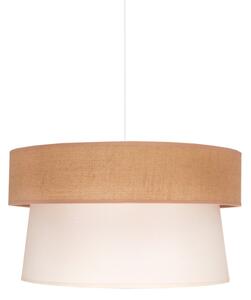 Lustră pe cablu Duolla ETNIC 1xE27/40W/230V d. 45 cm crem/bej