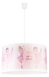 Lustră pe cablu pentru copii PRINT Duolla M 1xE27/40W/230V d. 35 cm balerine