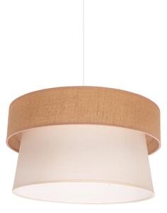 Lustră pe cablu Duolla ETNIC 1xE27/40W/230V d. 45 cm crem/bej