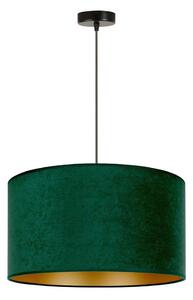 Lustră pe cablu Duolla ROLLER 1xE27/15W/230V d. 40 cm dark verde/auriu