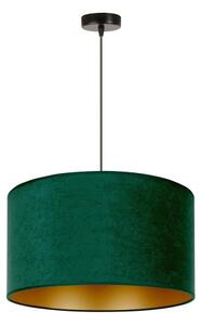 Lustră pe cablu Duolla ROLLER 1xE27/15W/230V d. 40 cm dark verde/auriu