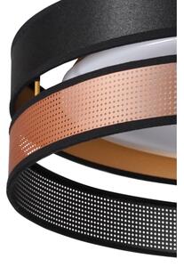 Duolla-Plafonieră LED ROLLER DUO SHINY LED/24W/230V d. 45 cm negru/cupru