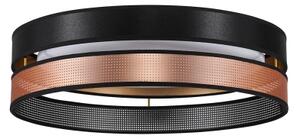 Duolla-Plafonieră LED ROLLER DUO SHINY LED/24W/230V d. 45 cm negru/cupru
