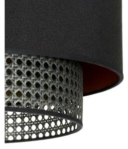 Lustră aplicată BOHO Duolla RATTAN 1xE27/15W/230V d. 45 cm negru