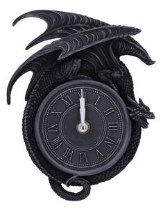 Ceas de perete gotic cu dragon Time to Burn 20.5 cm