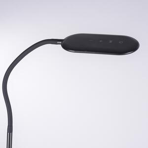 Lampă de podea modernă neagră reglabilă cu LED - Kiril