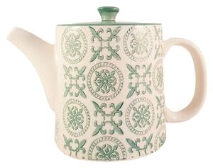 Ceainic French Clasic din Ceramica, Verde inchis, 700 ml