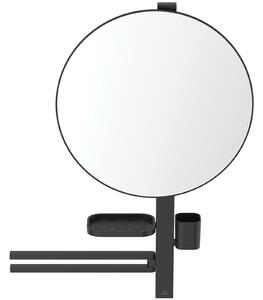 Set accesorii baie pentru lavoar Ideal Standard Alu+ negru mat 80 cm, oglinda fixa Negru mat