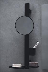 Set accesorii baie pentru lavoar Ideal Standard Alu+ negru mat 70 cm, oglinda mobila Negru mat