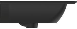 Lavoar incastrat negru mat 84 cm, dreptunghiular, Ideal Standard Connect Air Negru mat, 840x460 mm