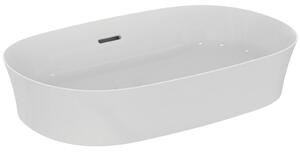 Lavoar pe blat alb lucios 60 cm, oval, cu preaplin, Ideal Standard Ipalyss