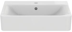 Lavoar suspendat alb 60 cm, dreptunghiular, orificiu baterie si preaplin, Ideal Standard Connect Cube 600x460 mm