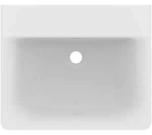 Lavoar suspendat alb 55 cm, dreptunghiular, cu preaplin, Ideal Standard Connect Cube