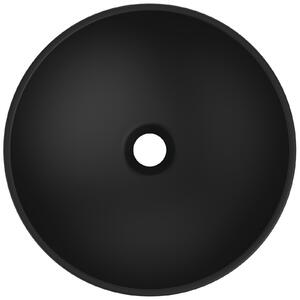 Lavoar pe blat negru mat 41 cm, rotund, Ideal Standard Strada Negru mat, Rotunda