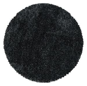 Covor gri antracit rotund ø 200 cm Fluffy – Ayyildiz Carpets
