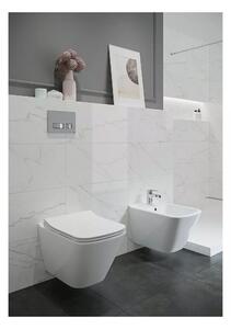 Vas wc suspendat CleanOn Cersanit City Square cu capac soft close inclus, alb