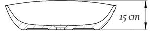 Lavoar pe blat alb lucios 64 cm, oval, cu preaplin, Fluminia Nil