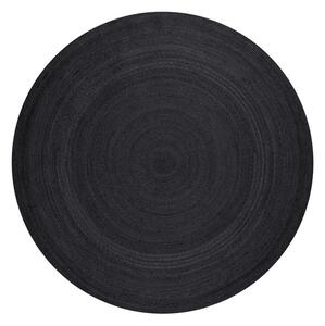Covor negru reversibil/țesut manual rotund din iută ø 200 cm Braided – Hanse Home