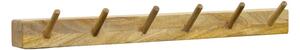 Cuier de perete, Hokkie, Natural, 11x60x10 cm