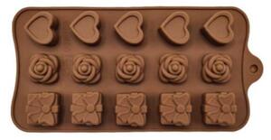 Set 3X Forma din silicon pentru ciocolata cu 3 modele