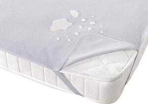 Protectie saltea din frotir, impermeabila, bumbac 100%, dimensiunea 140X200+30 cm, alba