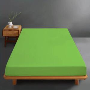 Husa pat tricot, bumbac 100%, dimensiunea 180x200cm, culoare verde