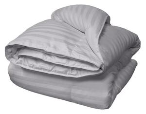 Pilota de iarna cu umplutura de lana, invelis damasc bumbac 100%, dimensiunea 140x210 cm, gri