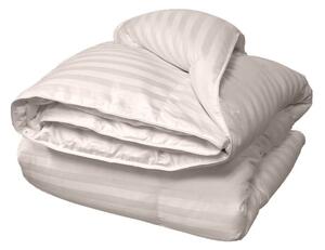 Pilota de iarna cu umplutura de lana, invelis damasc bumbac 100%, dimensiunea 140x210 cm, bej