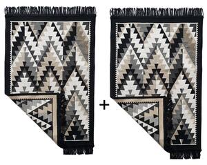 Set 1+1 Covoare traditionale, cu doua fete, dimensiunea 60x120cm, VT1052
