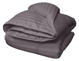 Pilota de iarna cu umplutura de lana, invelis damasc bumbac 100%, dimensiunea 140x210 cm, maro