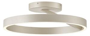 Viokef Plafonieră LED Saturn, Ø 40 cm, culoare crem-argintiu, metal, reglabil, Bej, Camera de zi / sufragerie, Metal, Modern