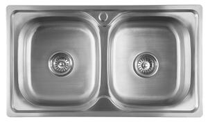 Aqualine Aqualine, Chiuveta inox 81x18x46 cm, AQ8146B