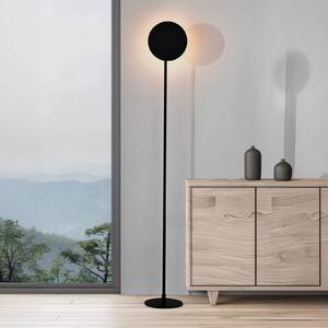 Viokef Lampadar LED Isabel, negru, înălțime 168 cm, metal, Negru, Camera de zi / sufragerie, Aluminiu, Modern