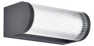 Viokef Lampă LED de exterior Monaco, gri închis, lățime 25 cm, metal, Gri, Aluminiu, Modern