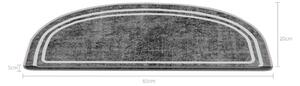 Covorașe pentru scări gri 16 buc. 20x65 cm Plain – Vitaus