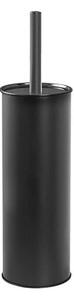 Perie wc,metal culoare negru