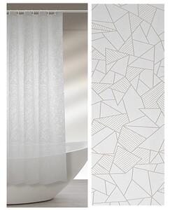 Perdea dus vinil cu motive geometrice (Dimensiuni perdea dus: 180x200 cm)