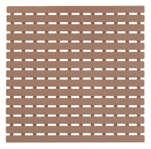 Gratar pentru cadita dus, 54x54cm, plastic gumat, strat anti-alunecare, bej inchis