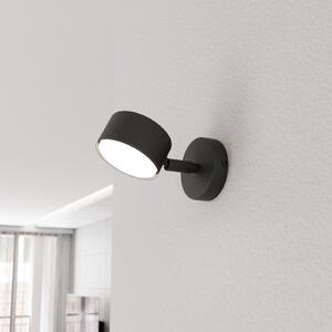 EMIBIG LIGHTING Radiator de perete Sora, proiecție 15 cm, metal, reglabil, Negru, Camera de zi / sufragerie, Metal, Modern