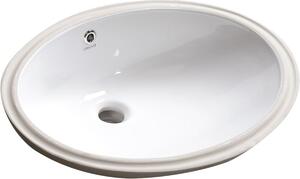 Creavit lavoar 57x43 cm ovale încastrat-sub blat alb luciu TP216