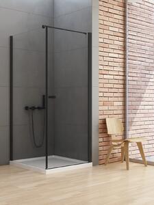 New Trendy New Soleo Black cabină de duș 90x70 cm dreptunghiular negru mat/sticlă transparentă D-0231A/D-0113B-WP