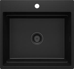 Deante Magnetic chiuvetă din granit 56x52 cm negru ZRM_N10A