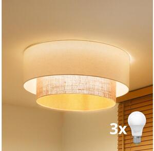 Brilagi - Plafonieră LED Boho Style, 3x E27, 15W, 230V, diam. 60 cm