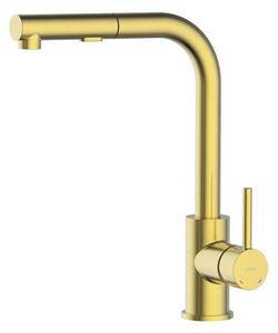 Oltens Myvat baterie bucătărie pe picior auriu periat 35205810