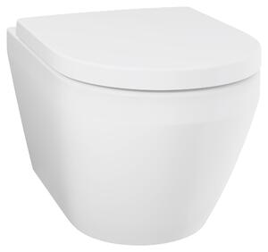 Grohe Euro Ceramic vas wc cu capac soft-close agăţat fără margine cu spălare turbionară alb lucios 102510SH00