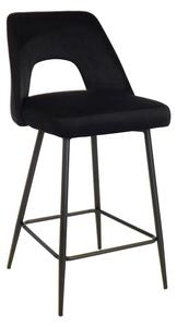 Scaun bar Mussan Catifea Negru