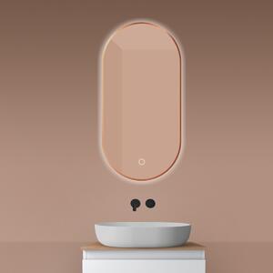 Oltens Nordlis oglindă 50x100 cm oval cu iluminare cu covoraș de încălzire 64129610