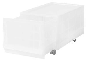 Cutie de depozitare modulară Wave Junior Mist curoți 43,4 x 27,2 x 22 cm, Îngust - 1 sertar - rotițe