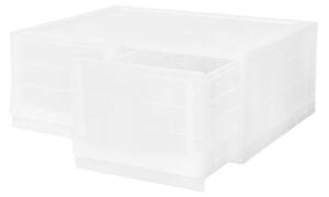 Cutie de depozitare modulară Wave twin Mist fărăroți 54,6 x 43,4 x 22 cm, Larg - 2 sertare