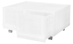 Cutie de depozitare modulară Wave twin Mist curoți 54,6 x 43,4 x 22 cm, Larg - 2 sertare - rotițe